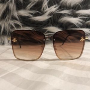 Luxury Square Bee Sunglasses